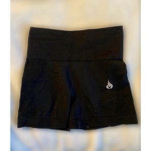 BLACK RyderWear Seamless Workout Shorts XS